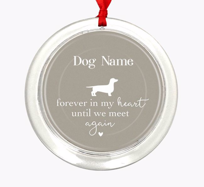 Until We Meet Again: Personalized {breedFullName} Christmas Decoration